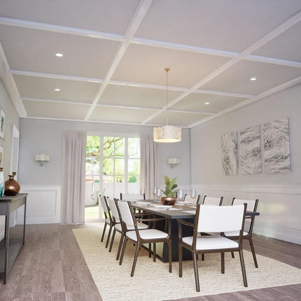 Ekena Millwork CC05ICI02X20X20TR 20"W x 2"P x 20"L Inner Cross Intersection for 5" Traditional Coffered Ceiling System