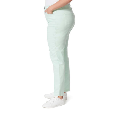 Gloria Vanderbilt Womens Amanda Classic High Rise Tapered Jean Plus Size, Jade Breeze, 16