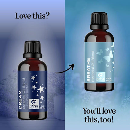 Sleep Essential Oil for Diffuser - Dream Essential Oils for Diffusers Aromatherapy and Wellness with Ylang-Ylang Clary Sage Roman Chamomile and Lavender Essential Oils for Sleep Time Support (30mL)