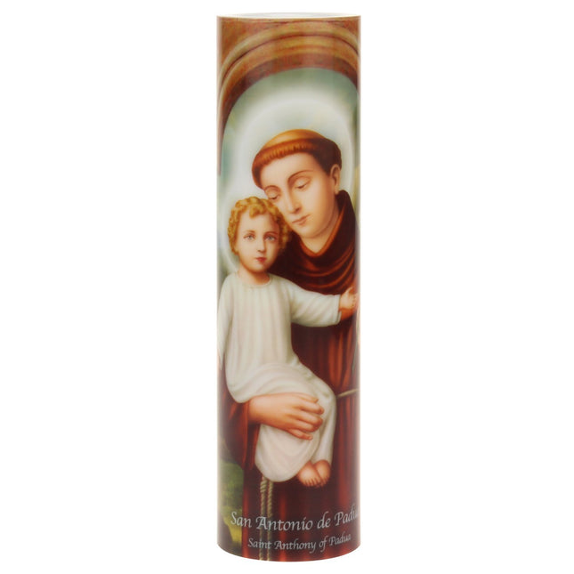 Stonebriar Flameless LED Prayer Candle - St. Antho