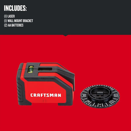 CRAFTSMAN Laser Level, 10-Foot Range (CMHT77634)