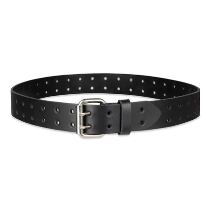 Dickies Men's Casual Double Pointed Belt, Black/White, S