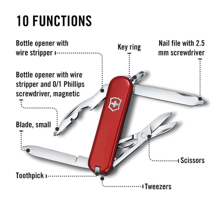 Victorinox Swiss Army Pocket Knife Rambler Red