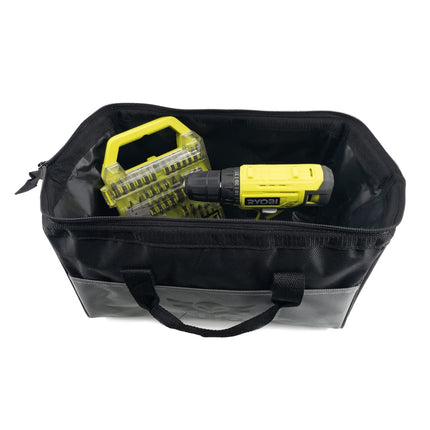 Juego de taladro RYOBI 18V ONE+ con taladro/atornillador, batería de 1.5 Ah, cargador, juego de 40 brocas, bolsa de herramientas