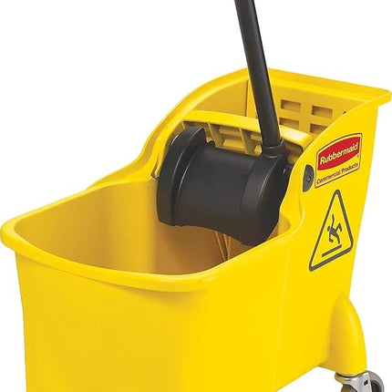 Rubbermaid Commercial Products - FG738000YEL -FG738000 31 Qt. All-in-one Tandem Mopping Bucket - Yellow