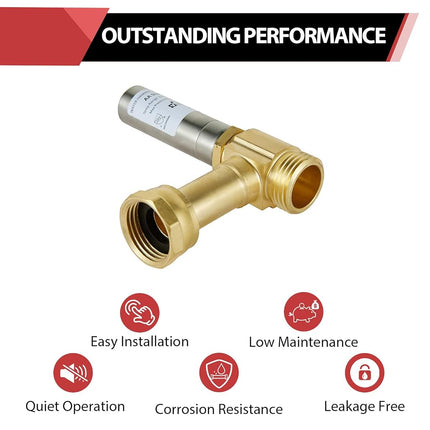 EFIELD MH-S-241 Angle Stainless Steel Water Hammer Arrestors, 3/4 Inch Swivel FHT x 3/4 Inch MHT (1)