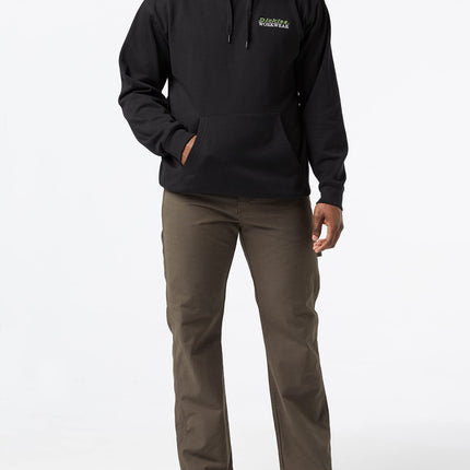 Dickies Pantalón de carpintero de pato ligero de corte recto relajado para hombre, negro oliva, 36W x 32L