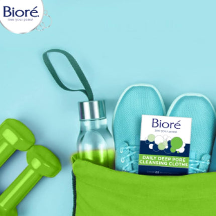 Bioré Lingettes Nettoyantes Quotidiennes en Profondeur des Pores, 60 unités