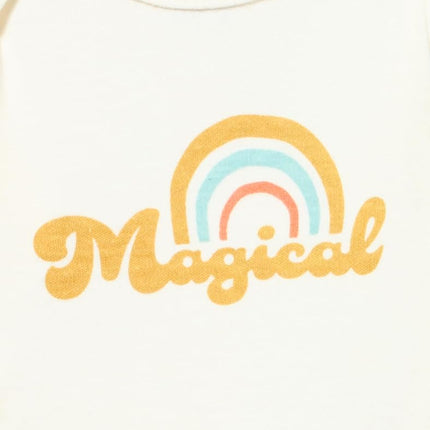Hudson Baby Lot de 5 grenouillères à manches longues en coton pour bébé garçon et fille, motif arc-en-ciel magique, prématuré