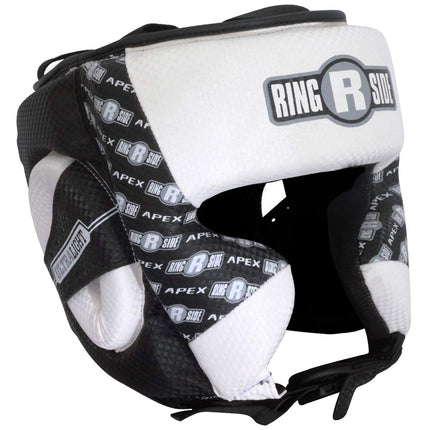 Ringside (RINAV) Apex Headgear, White/Black, Small/Medium