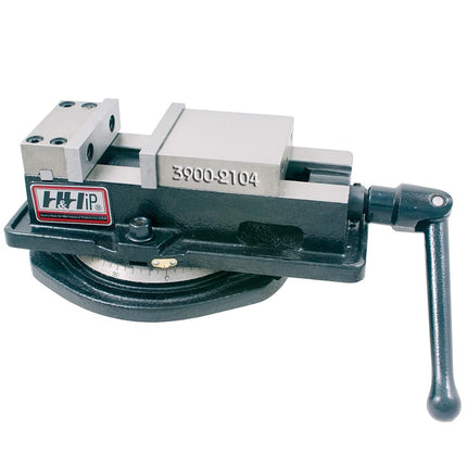 HHIP 3900-2104 Pro-Series Angle Tight, Positive Lock Milling Vise with Swivel Base, 3" Jaw Width, 3" Jaw Opening (Pack of 1)