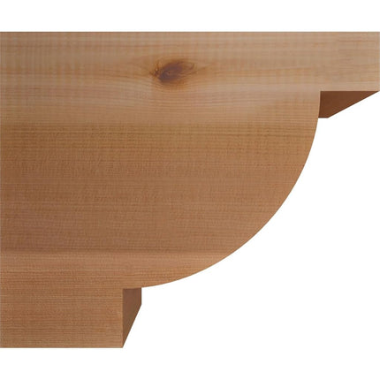 Ekena Millwork RFT04X10X12ALP00SWR Alpine Smooth Rafter Tail, 3 1/2" Width by 10" Height by 12" Length, Western Red Cedar