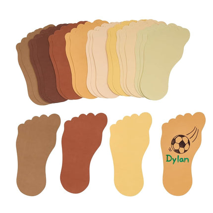 Colorations Colors Like Me Feet, Set of 24, 4 Colors, Glossy Cardstock Feet Shapes