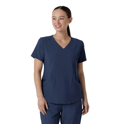 WonderWink Renew Women's V-Neck Scrub Top, Pewter,