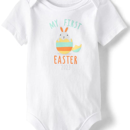 The Children's Place Baby Newborn Graphic Bodysuit, First Easter, First Easter, 12-18 Months