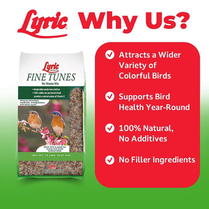 Lyric Bird Seed Fine Tunes No Waste Mix - 15 lb.
