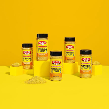 Bragg Nutritional Yeast Seasoning, Premium, 4.5 Ounce (3 Bottles)