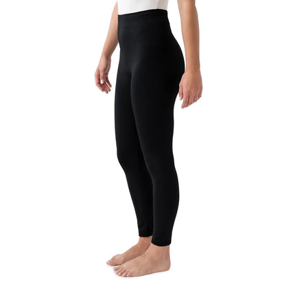 MUK LUKS Women's 2 Pack of Leggings Hosiery, Black/Black, X-Large (Pack of 2)