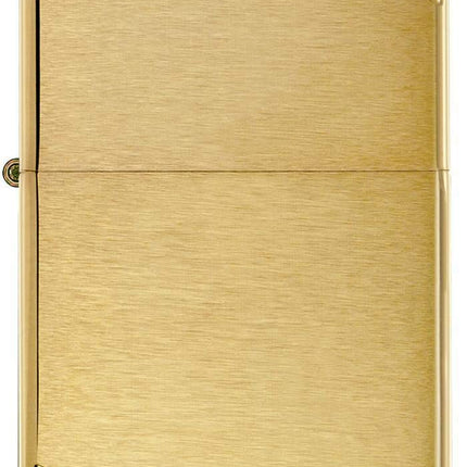ZippoVintage Brushed Brass with Slashes Pocket Lighter