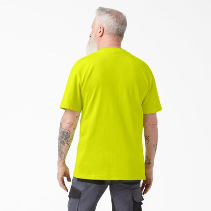 Dickies Men's Heavyweight Crew Neck Short Sleeve Tee T-Shirt, Bright Yellow, 3XL