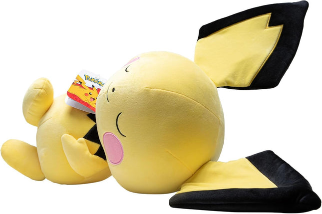 Pok�mon Pichu Sleeping Plush - 18-Inch Premium Plush in Sleeping Pose