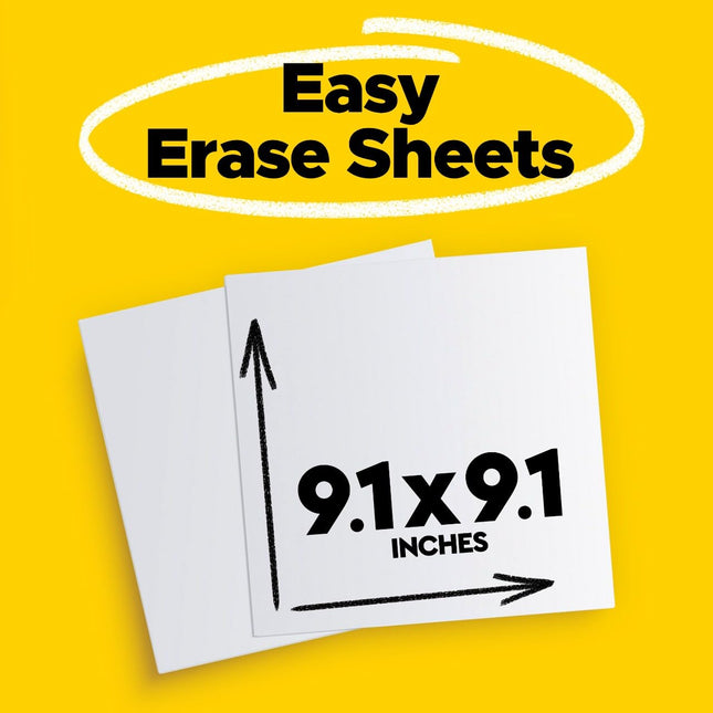 Post-it Easy Erase Permanent Marker Whiteboard Surface, 9.1 in x 9.1 in