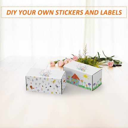 HORLIMER Set of 50 Small Corrugated Cardboard Mailing Boxes for Books (White, 4.6 x 2.2 x 2.2 inches)