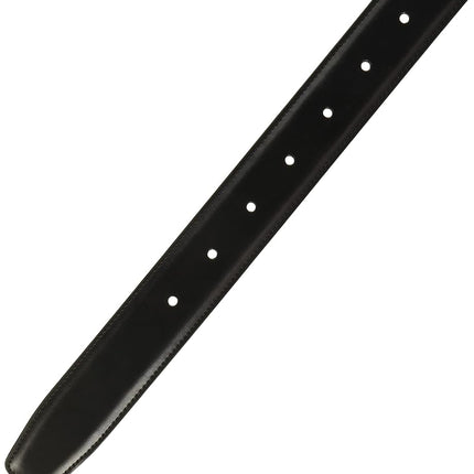 Perry Ellis Men's Leather Amigo Dress Belt, Black, 34