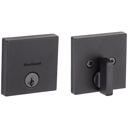 Kwikset 92580-030 Downtown deadbolt, Matte Black