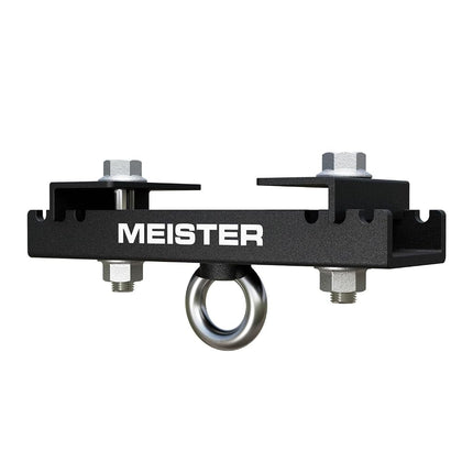 Meister Beam Clamp Hanger Mount for Boxing & MMA Heavy Bags, Suspension Straps & Ceiling Fixtures - Black - 3.5" - 5.5"
