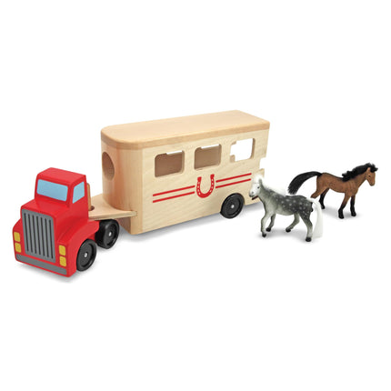 Melissa & Doug Horse Carrier Wooden Vehicle Play S