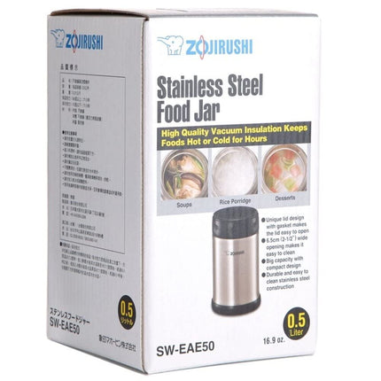 ZOJI SW-FCE75XA Food Jar, 25 Oz, Black/Stainless