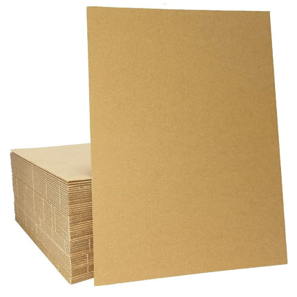 50 Packs 8x10 Inch Corrugated Cardboard Sheets, Pr