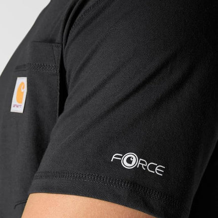Carhartt Men's Force Relaxed Fit Midweight Short-Sleeve Pocket T-Shirt, Black, XL/Tall
