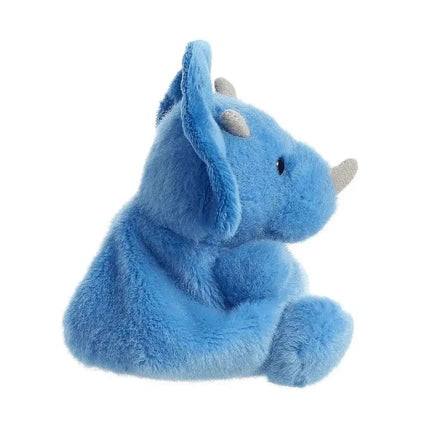 Aurora, 33616, Palm Pals Tank Triceratops Dinosaur, 5In, Soft Toy, Blue