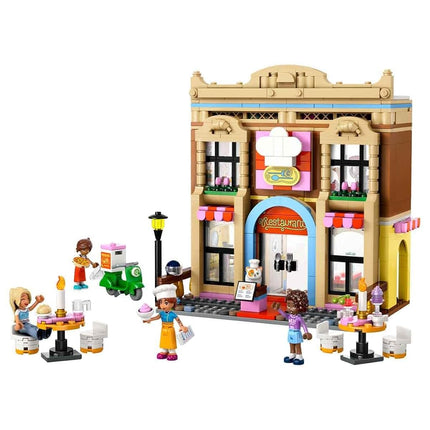 LEGO Friends Restaurant and Cooking School Set, Food Role-Play Toy with 4 Character Mini Dolls, a Cat Figure and Accessories, Birthday Gift for 8 Plus Year Old Girls 42655