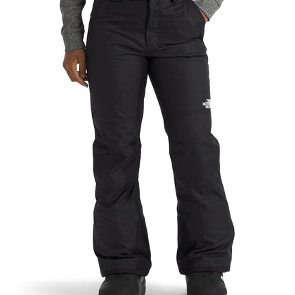 Pantalones de esquí con aislamiento para niña The North Face Freedom | Pantalones de nieve impermeables para esquí y snowboard, polainas en los tobillos, cintura ajustable, negro TNF, talla XXG