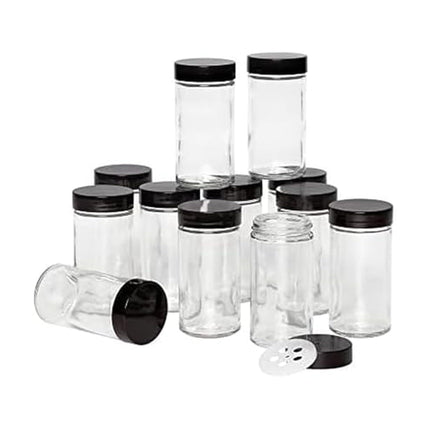 Kamenstein 5244227 Empty Jars with Black Cap, Set 