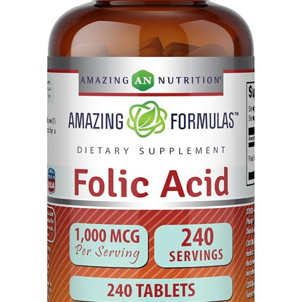 Amazing Formulas Folic Acid 5000 mcg (5 mg) 120 Ta