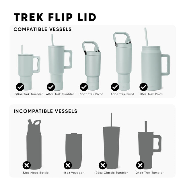 Tapa de taza Simple Modern Flip Lid | Repuesto reutilizable SOLO compatible con Simple Modern | Taza de café de viaje y botella de agua de acero inoxidable | Colección Trek | Blush