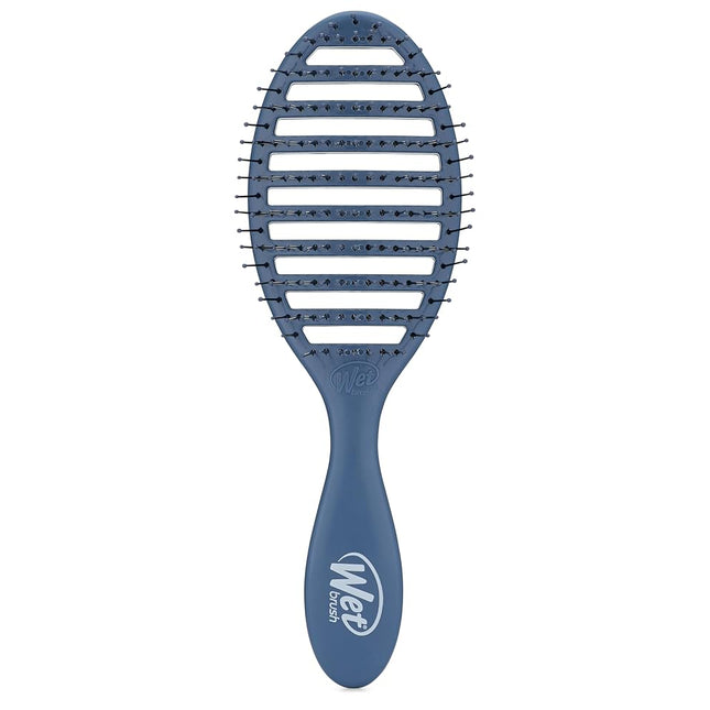 WetBrush Speed Dry Detangler with Heatflex Heatflex Bristles and Open Design to Dry Hair Faster, for All Hair Types, Elemental Blue
