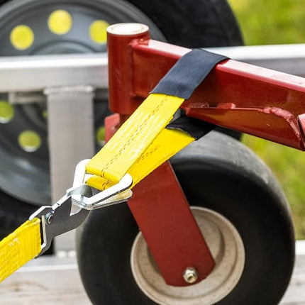 Keeper – 2” x 24” Premium Axle Tie Down Strap with D Rings - 3,333 lbs. Working Load Limit and 10,000 lbs. Break Strength