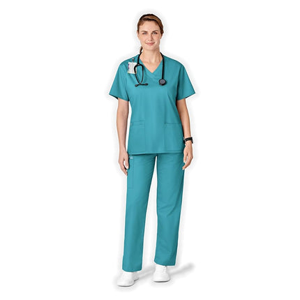 WonderWink 501ATEALXS Wonder Work Women's Pull-On 