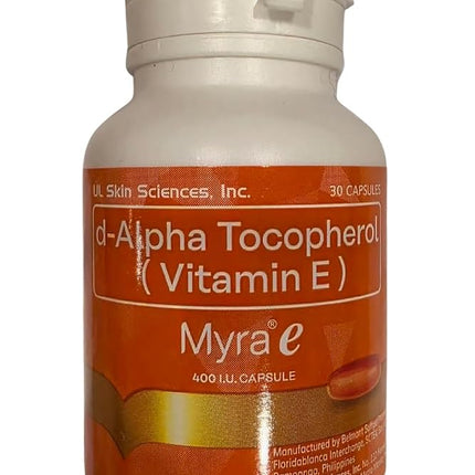 Myra E 400 IU Vitamin E d-Alpha Tocopherol (30caps