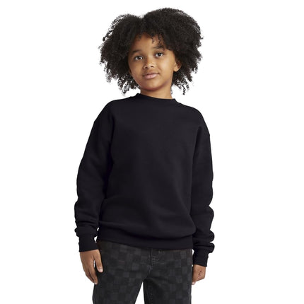Hanes Boys Eco Smart Crew, Black, Medium