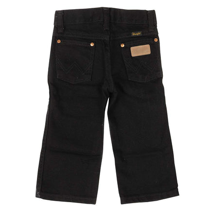 Wrangler Boys' Little 13MWZ Cowboy Cut Original Fit Jean, Overdyed Black, 7 Slim