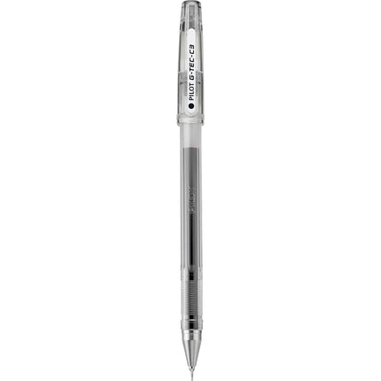 Pilot G-Tec-C Gel Ink Rolling Ball Pens, Micro Fine Point (0.3mm), Black Ink, 12-Pack (35488)