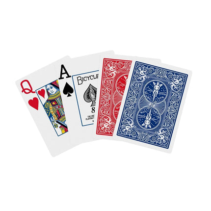 Bicycle Playing Cards, Jumbo Index, 12 Pack,Red & Blue