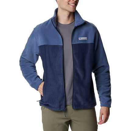 Columbia Men's Steens Full Zip 2.0 Fleece Jacket, Dark Mountain/Collegiate Navy, M