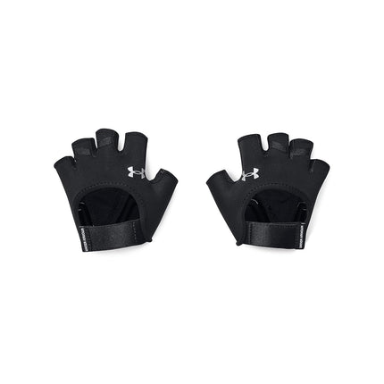 Under Armour W TRAINING GLOVES - Half Finger - Gloves - Black/Silver - Size: LG